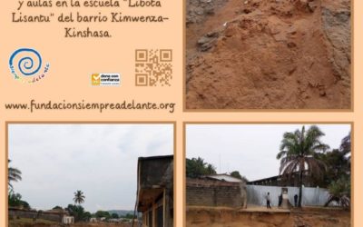 Construcción de un muro y reparación en entrada principal y aulas en la Escuela de «Libota Lisantu» (R. D. del Congo)